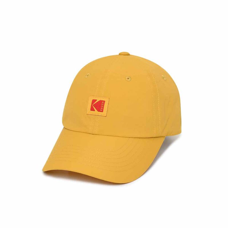 SQUARE LOGO NYLON RELAXED FIT BALL CAP【YELLOW】
