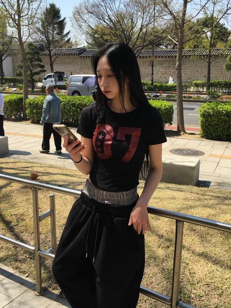 Dio Check Sagging Sweatpants (2c)