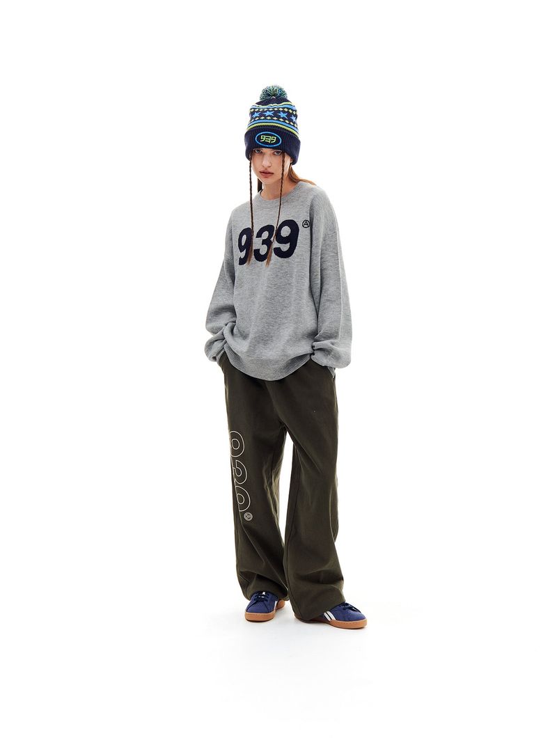 939 LOGO KNIT (GRAY)