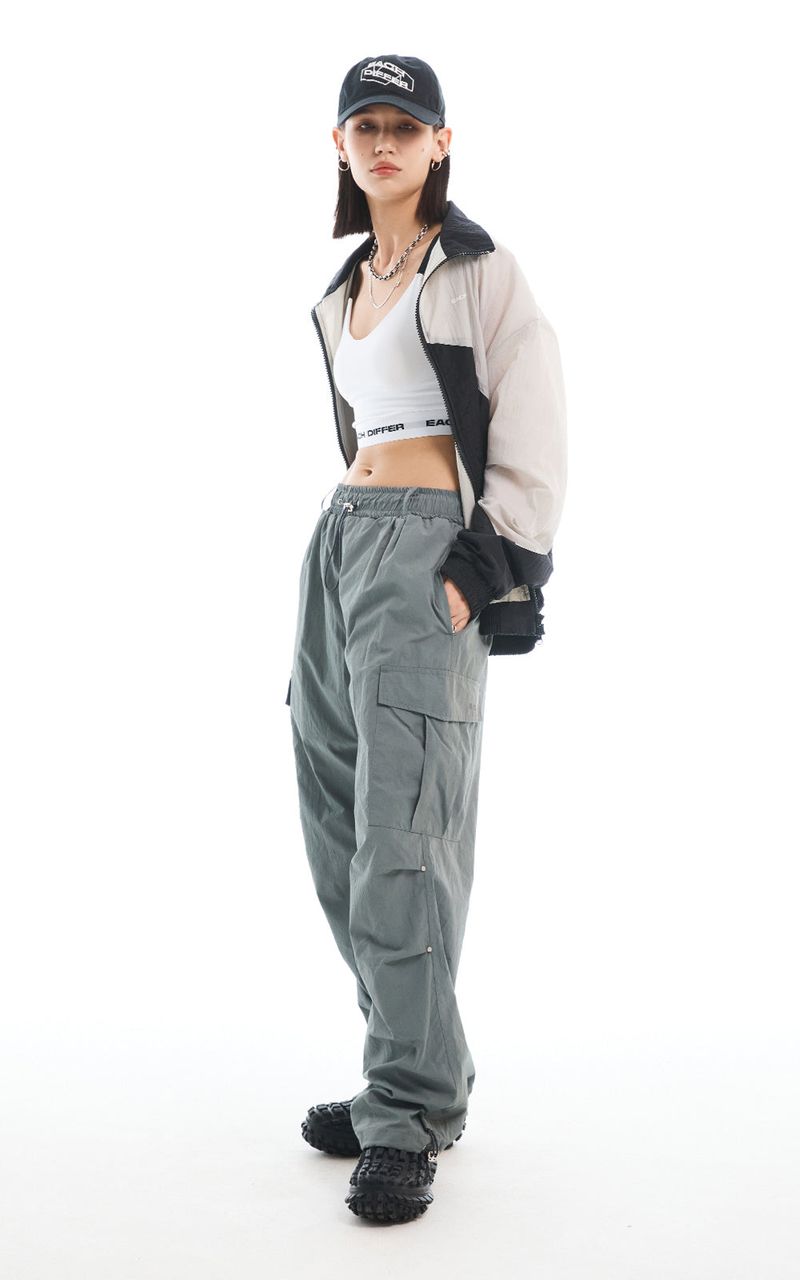 VOLUME CARGO PANTS_DARK GREEN