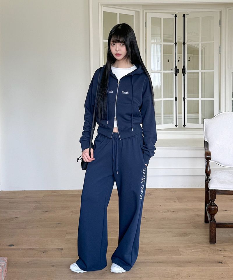 LOGO STITCH WIDE BANDING PANTS
