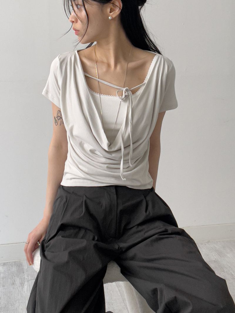 Lace Ribbed Bra Top Sleeveless