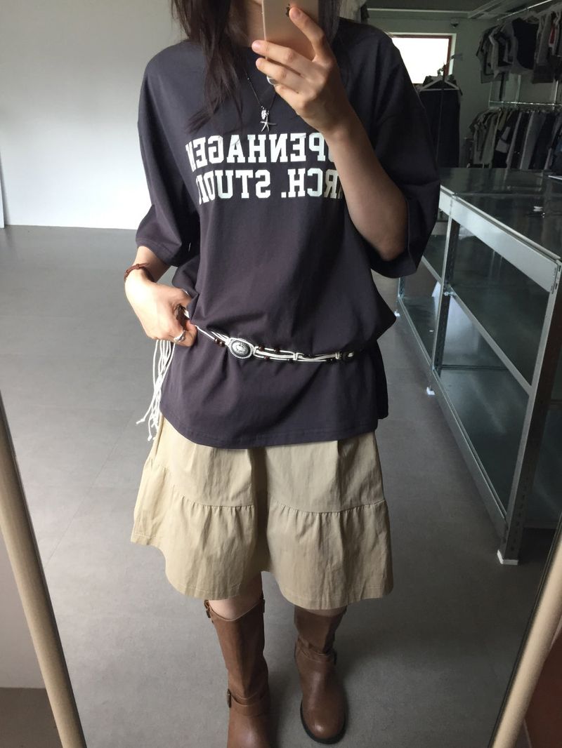 v midi skirt (3color) 