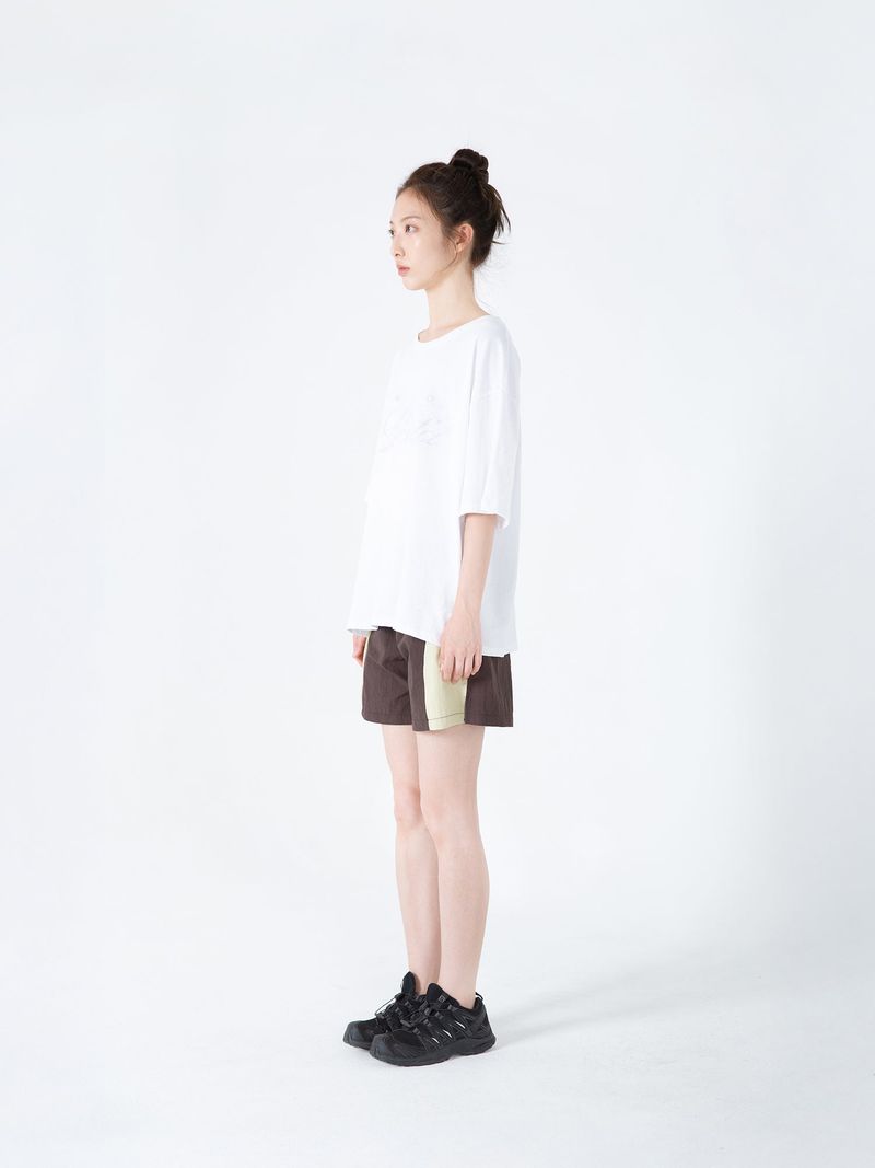 Two Tone Blend Shorts (Brown)