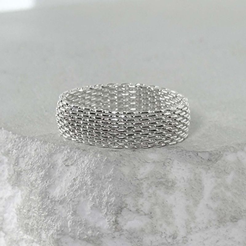 BLESSED BULLET（ブレスドブレット）の「SV925-chain armor ring-silver（Accessories）」