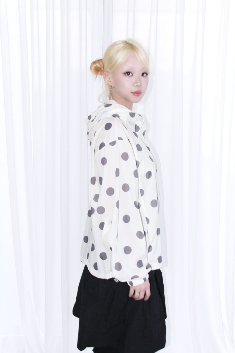 BIG DOT HOODED WINDBREAKER 