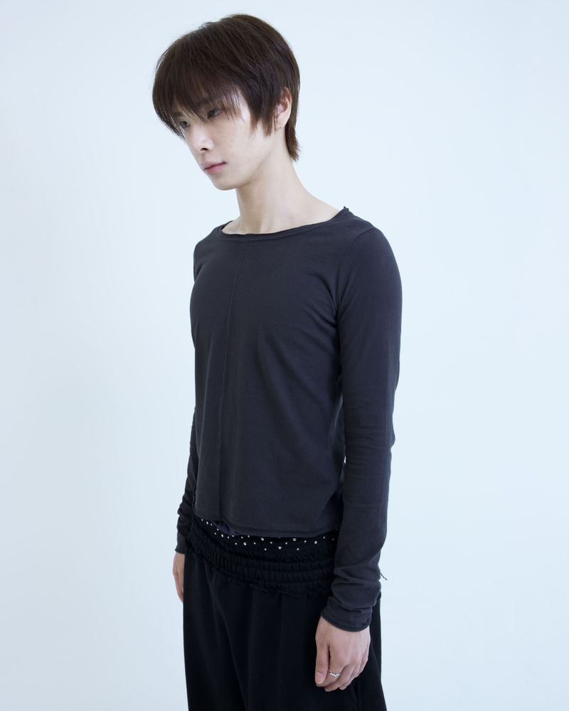 Stitched T-shirt - Dark Charcoal