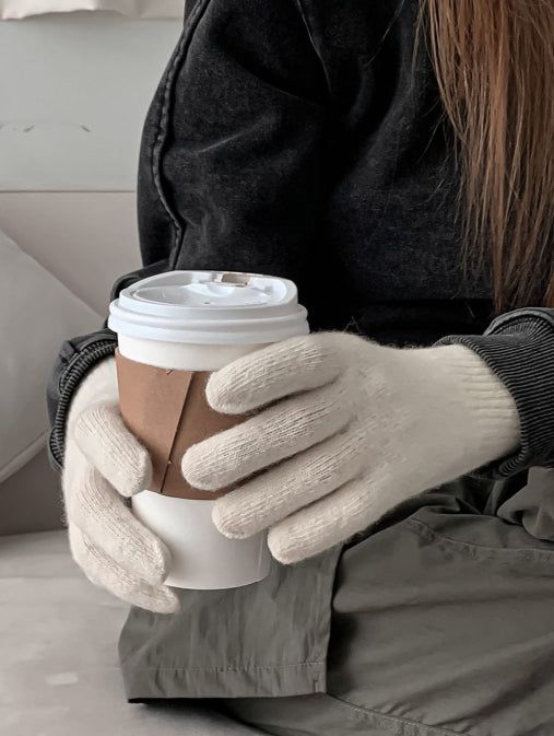 [WOOL80%] Wool Touch Gloves