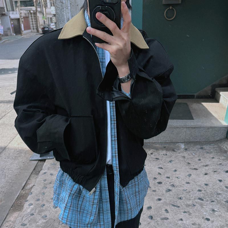 3 TAP Karl Oxford Bicolor Jacket (2color)