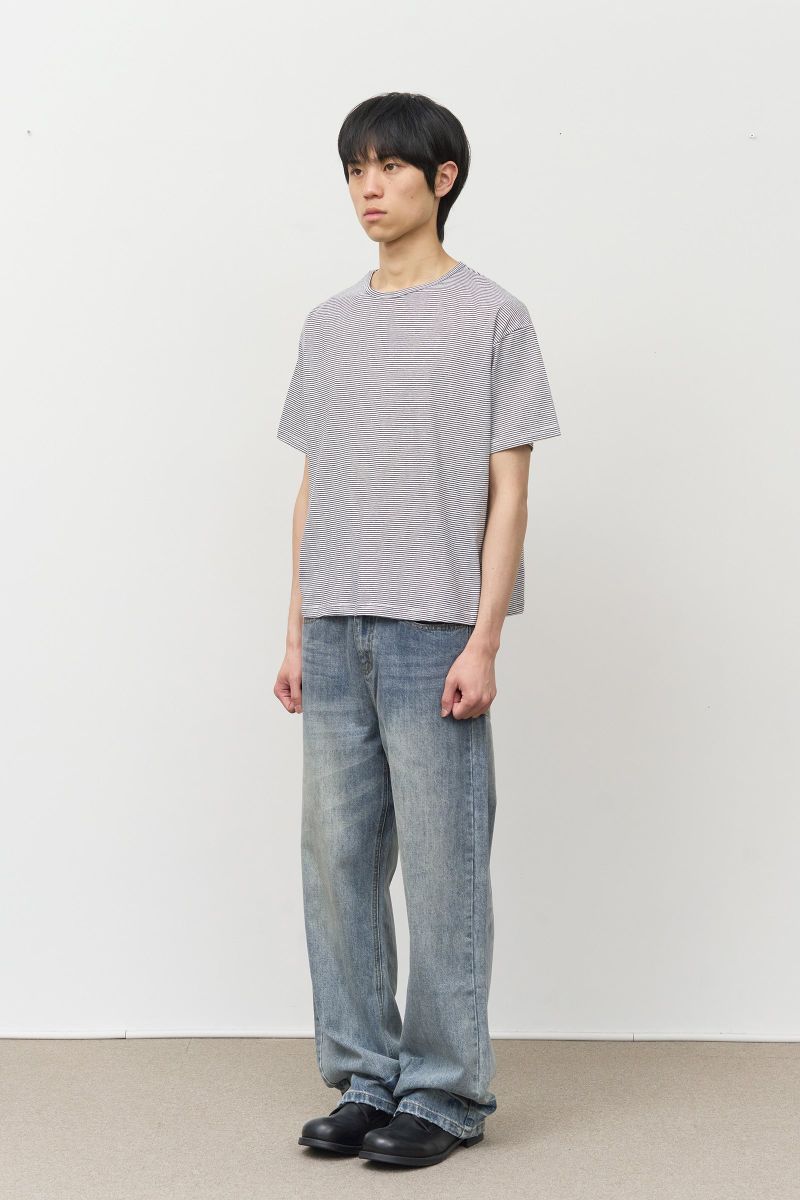 Debon Cropped Striped Top