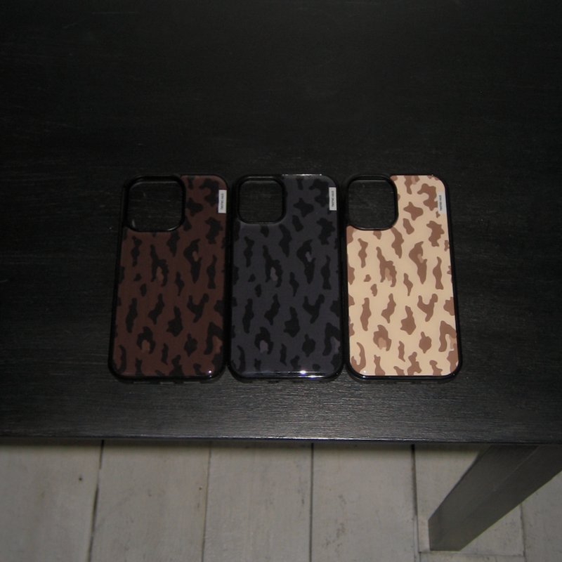 cloud leopard case - brown
