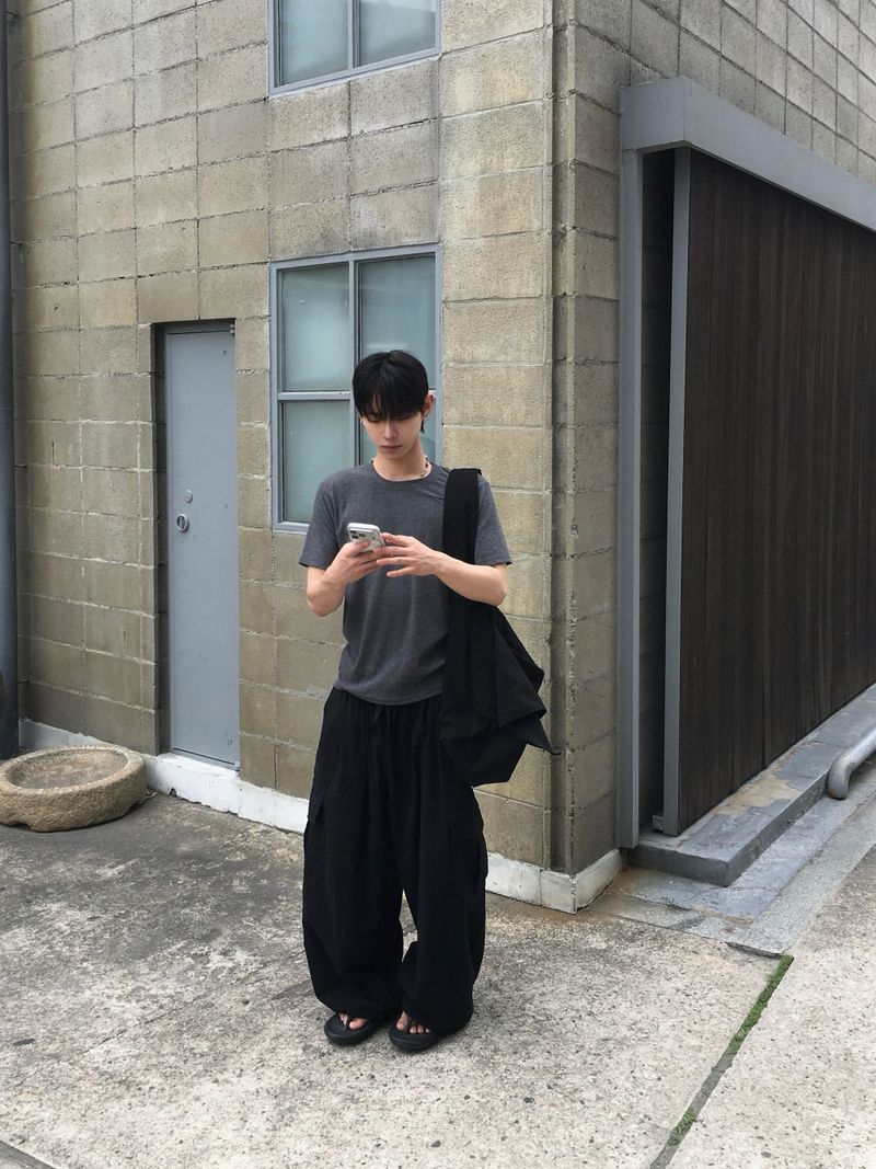 Tobe Linen Cargo Wide Pants 3C