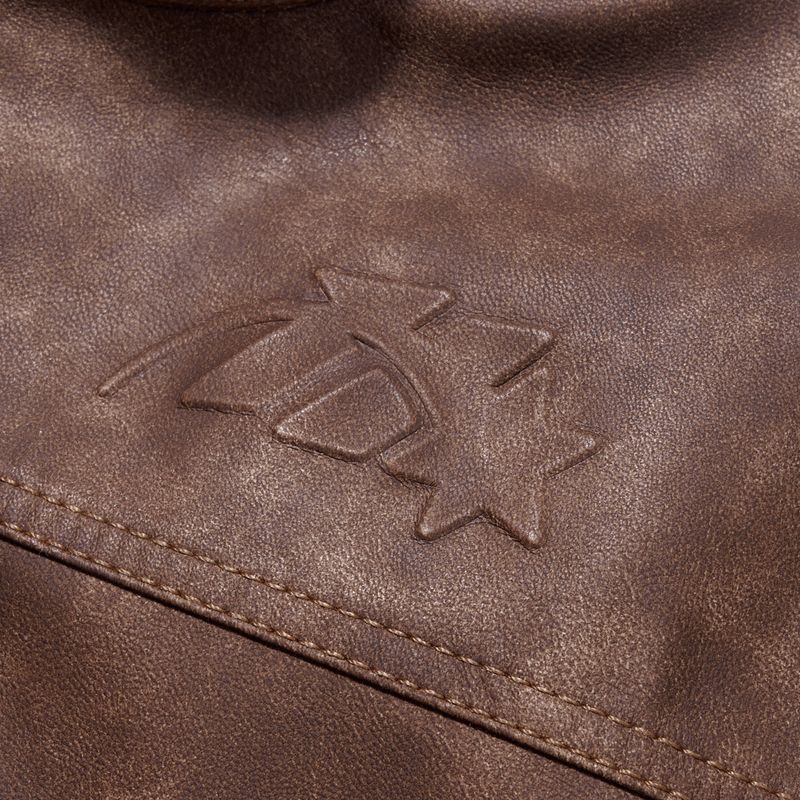 HADES BROWN WAX BIKER JACKET