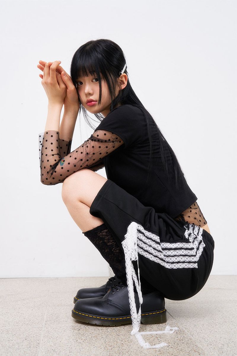 フォーレースレイヤードハーフトラックパンツ