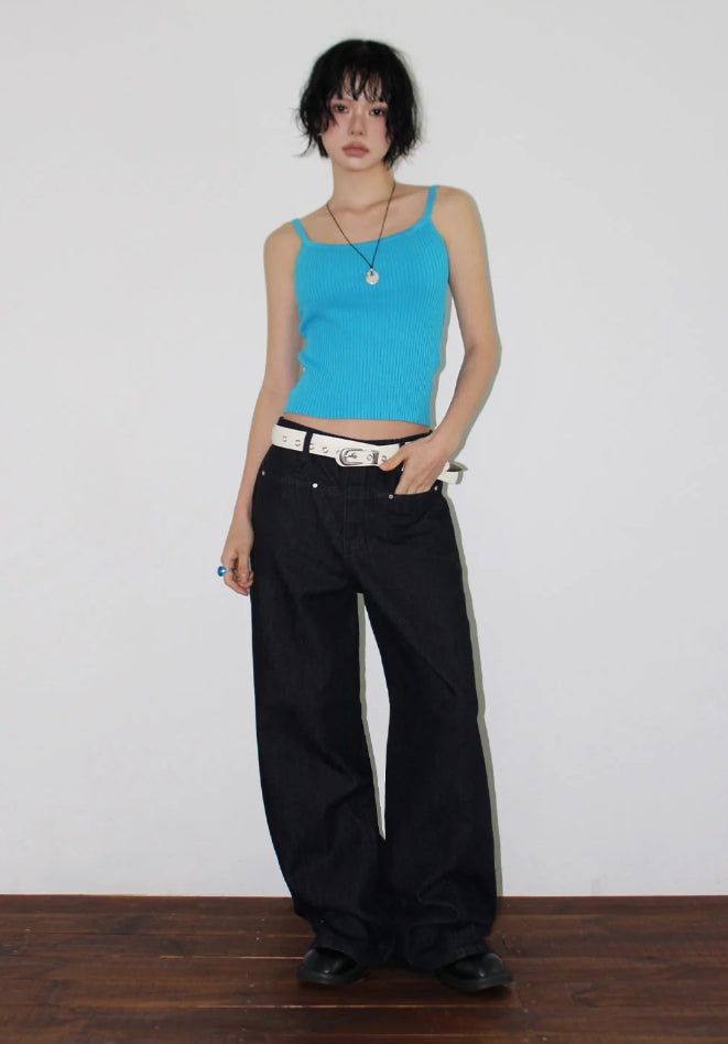 LINEAR POCKET WIDE DENIM