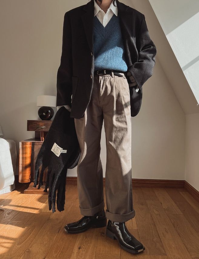 Koby two-tuck chino pants