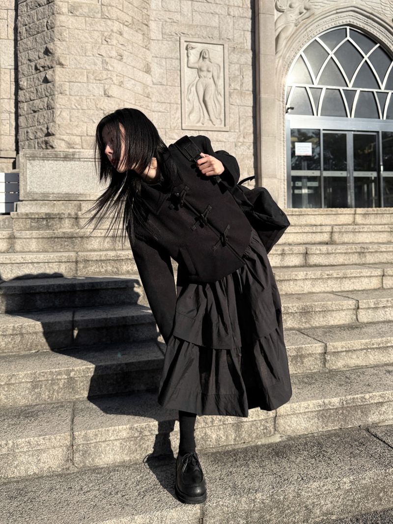  CLASSIC TOGGLE CROP COAT