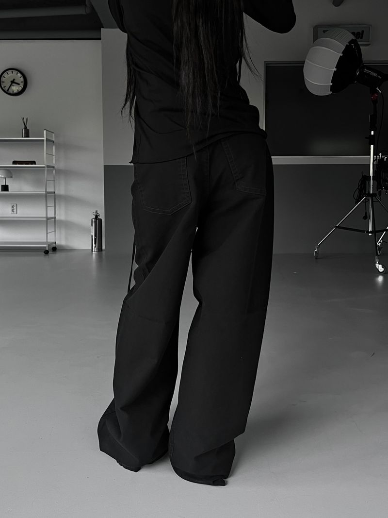 deep stitch wide denim
