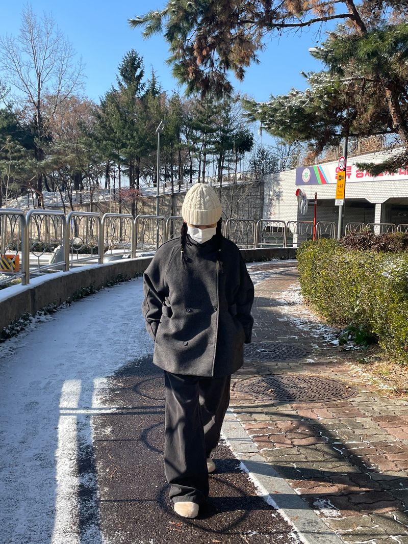 Zelda double pea coat