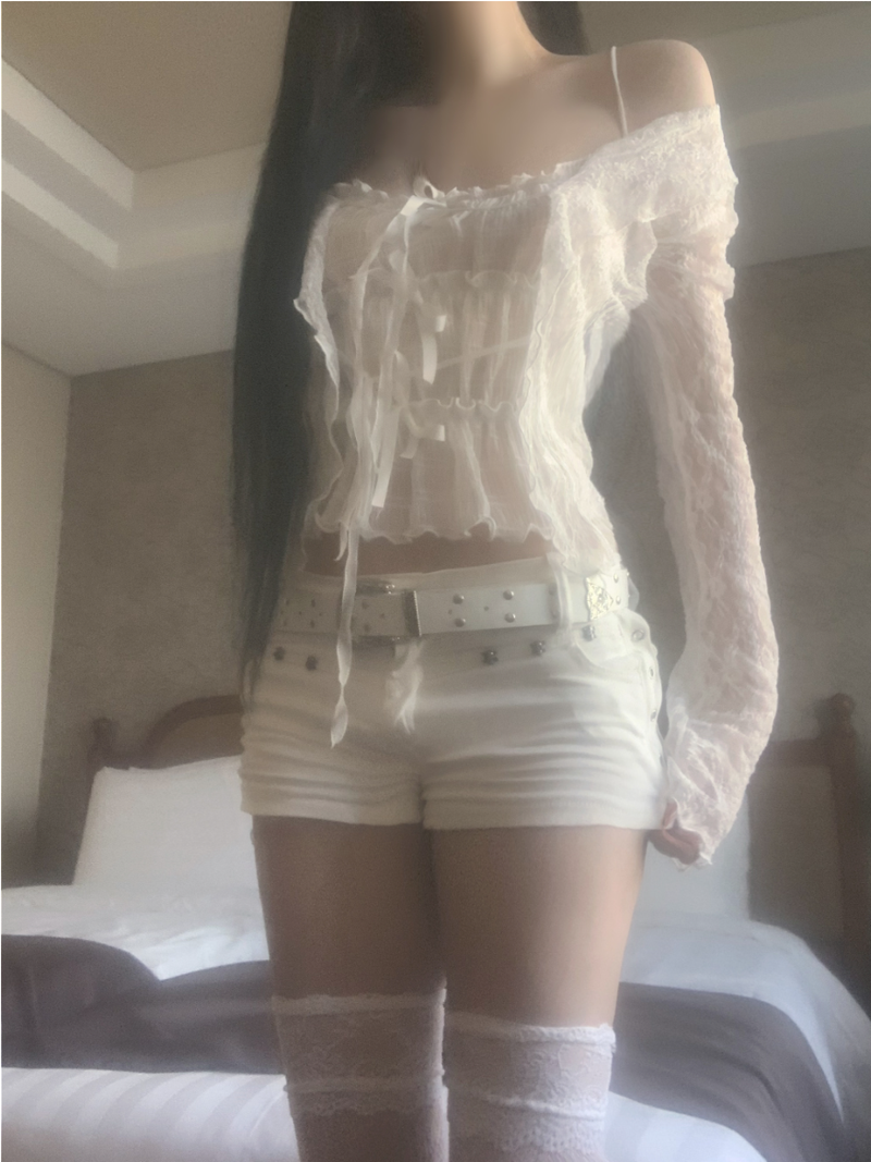 suzen（スゼン）の「Virginia Low-Rise White Shorts（Pants）」