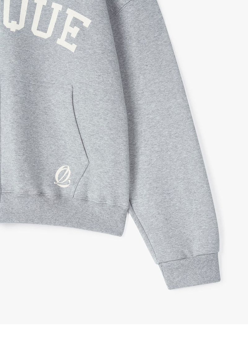 LONQUE HOOD ZIP-UP (GREY)
