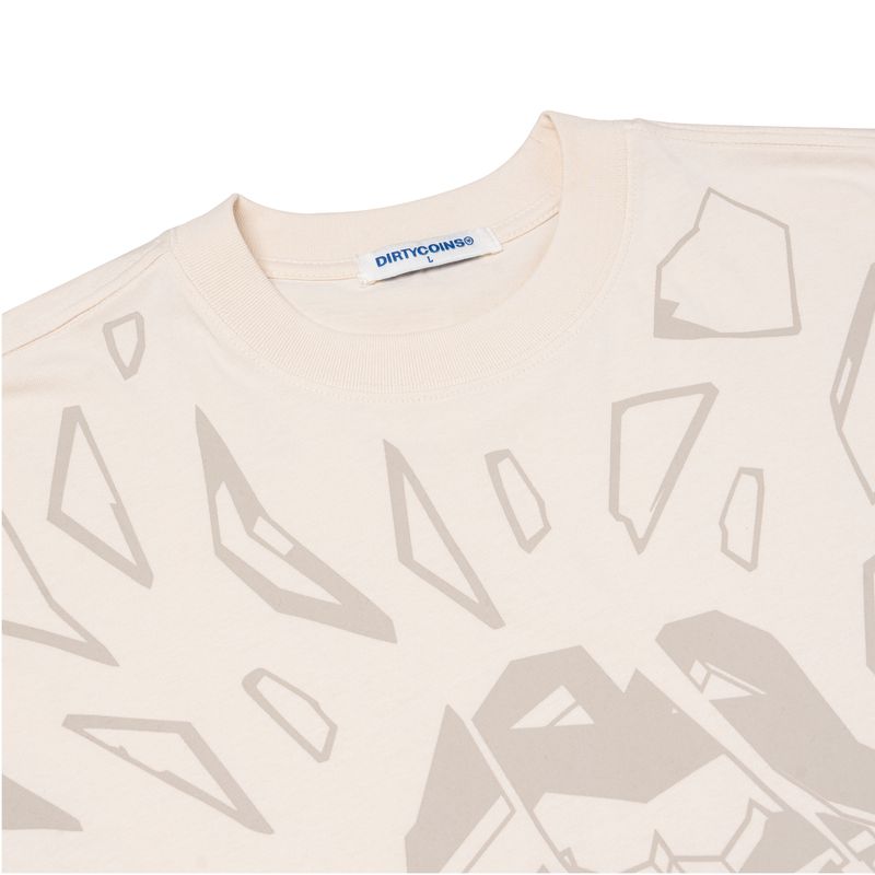 DC x The Rolling Stones Breaking Printed T-Shirt Cream