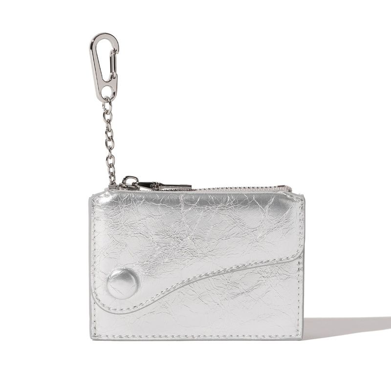 LE MASQUE(ルマスク)の「DOT Saddle Keyring Coin & Card Wallets silver(Smartphone Accessories)」