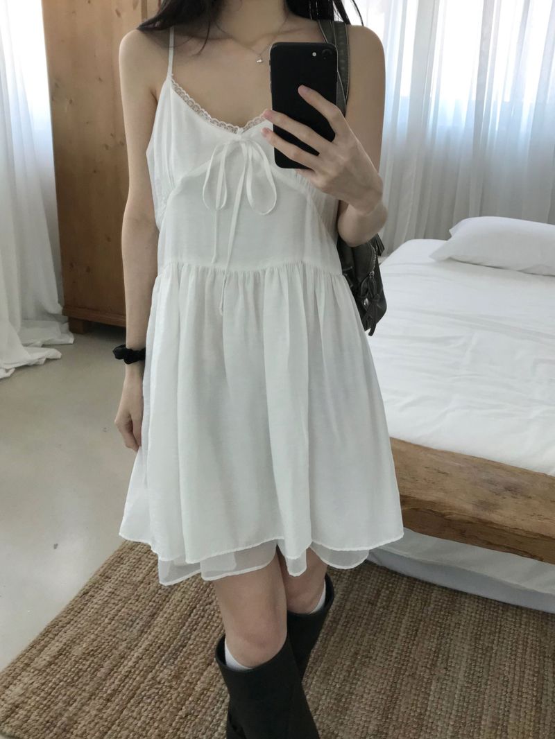 Sof Lace Mini Dress (2 colors)