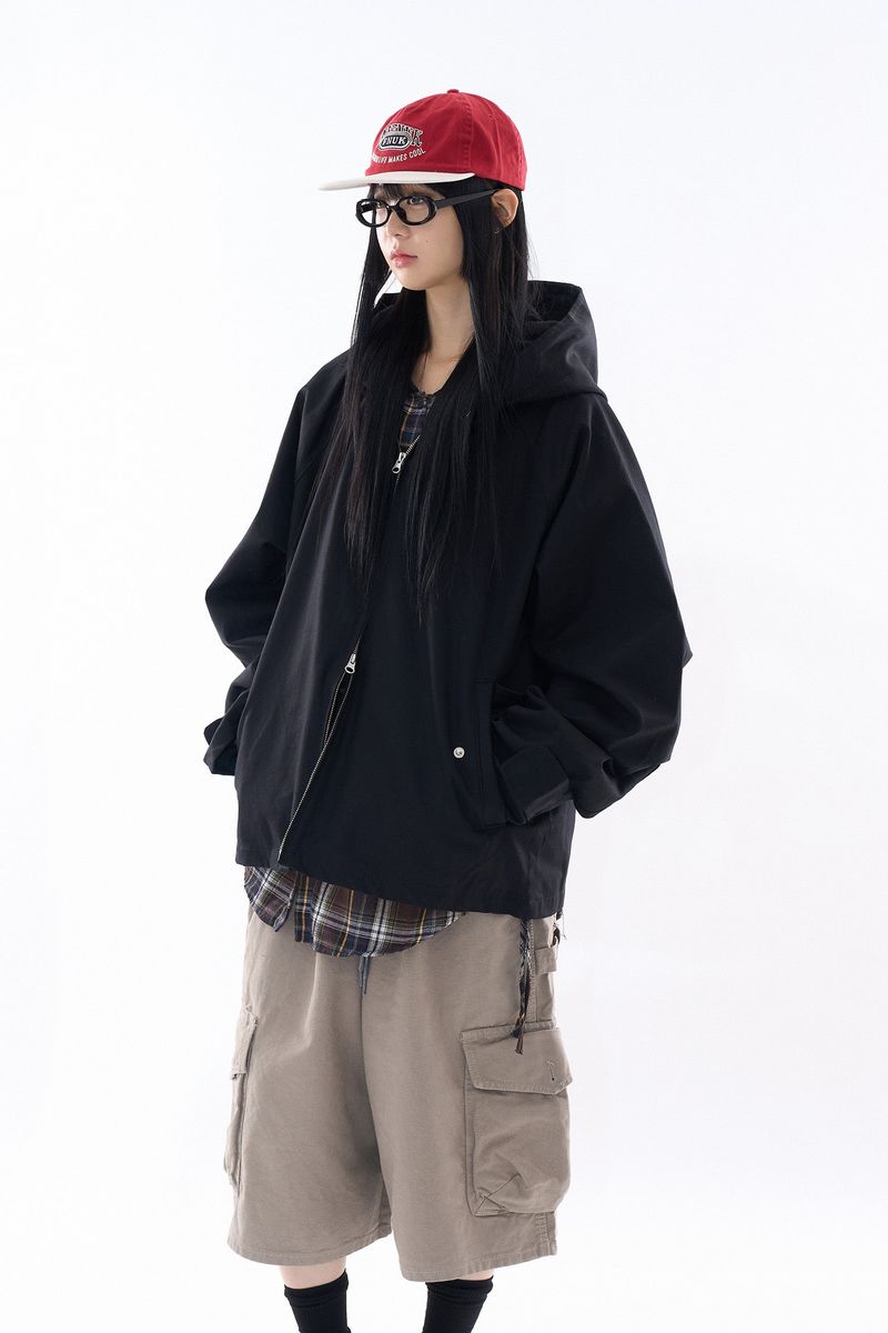 Raucohouse（ラウコハウス）の「Mons hooded raglan short field jumper（Jackets/Outerwear）」