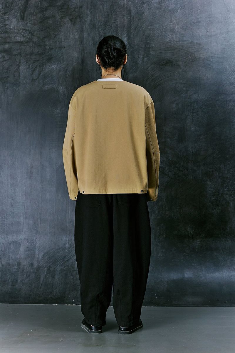 EARTH COTTON Y ZIP-UP JACKET (Beige)