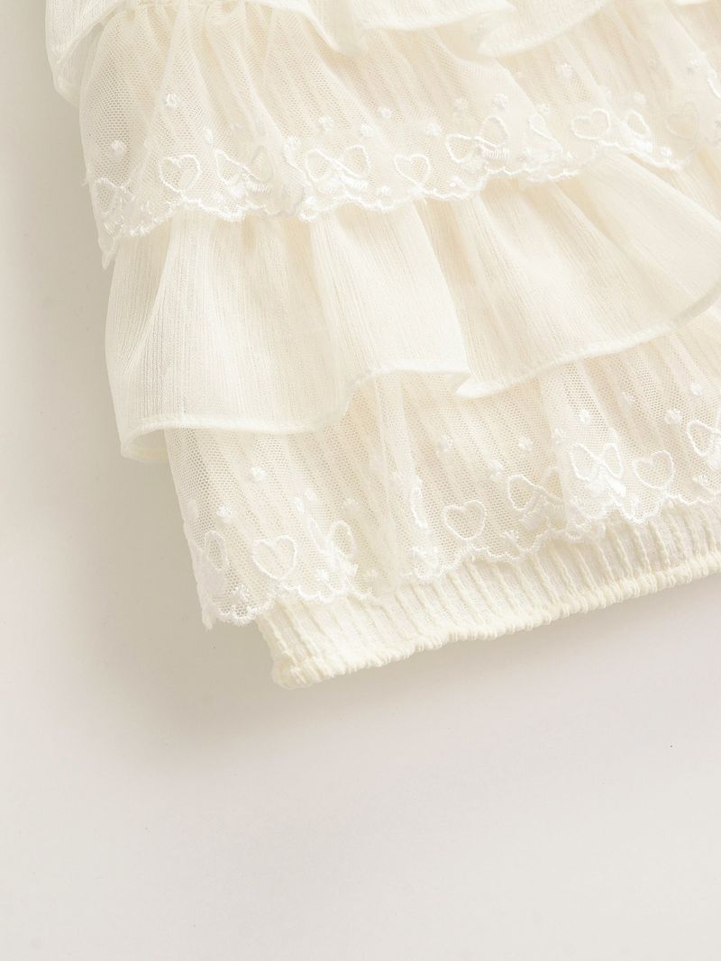 Frill lace banding mini skirt 231138038