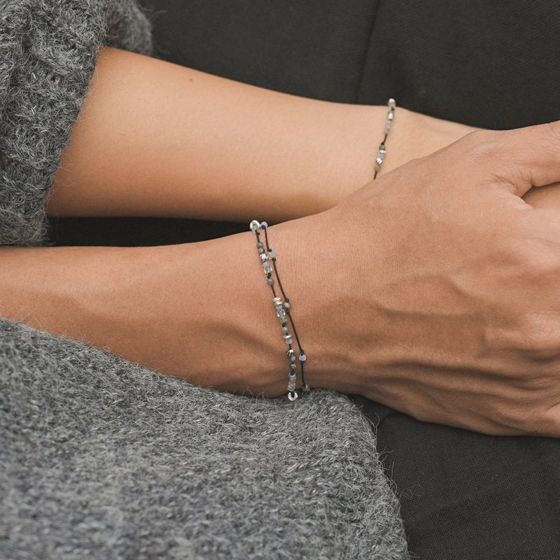 Soft Courage, double line bracelet_October Birthstone