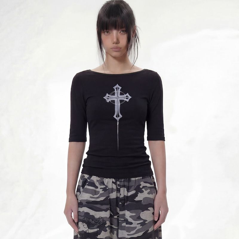 CROSS T-SHIRT_2COLOR
