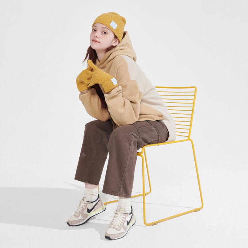 NAPPING HOODIE LONG SWEATSHIRT_BEIGE