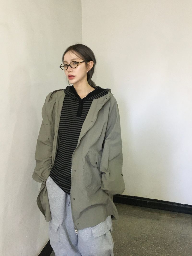 Rainy Hood Vintage Field Jacket (3c)