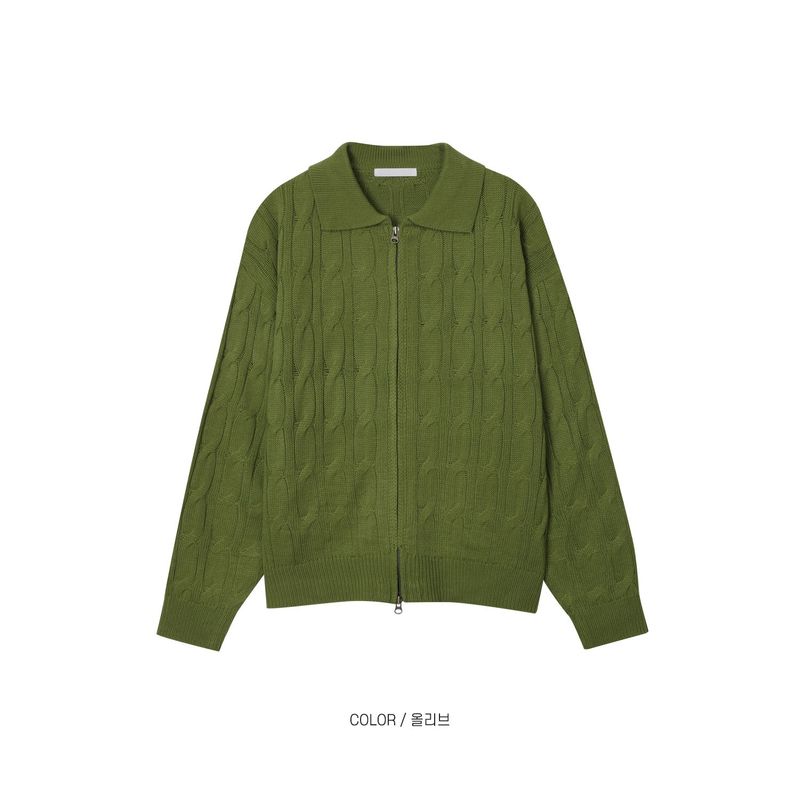 jermi two way zipper kara knit