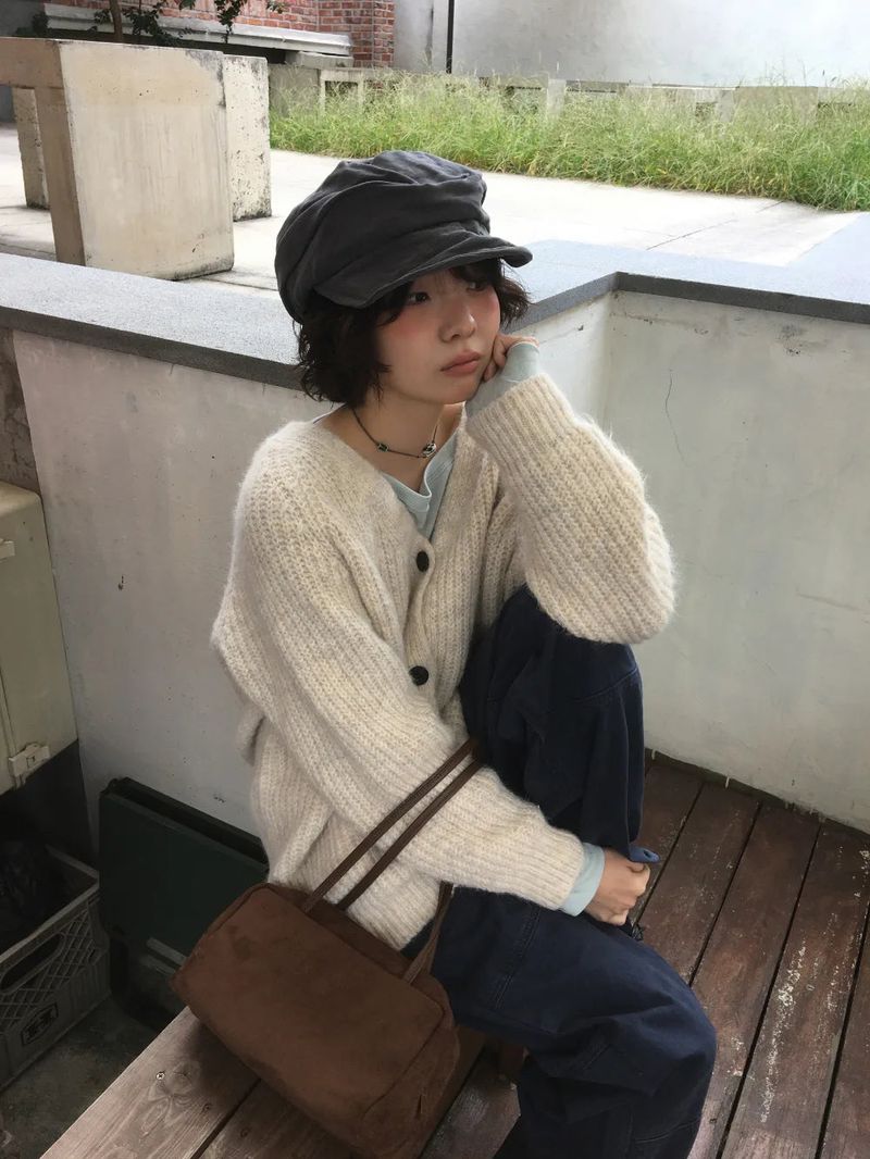 Peche Rouge Cardigan (5color)