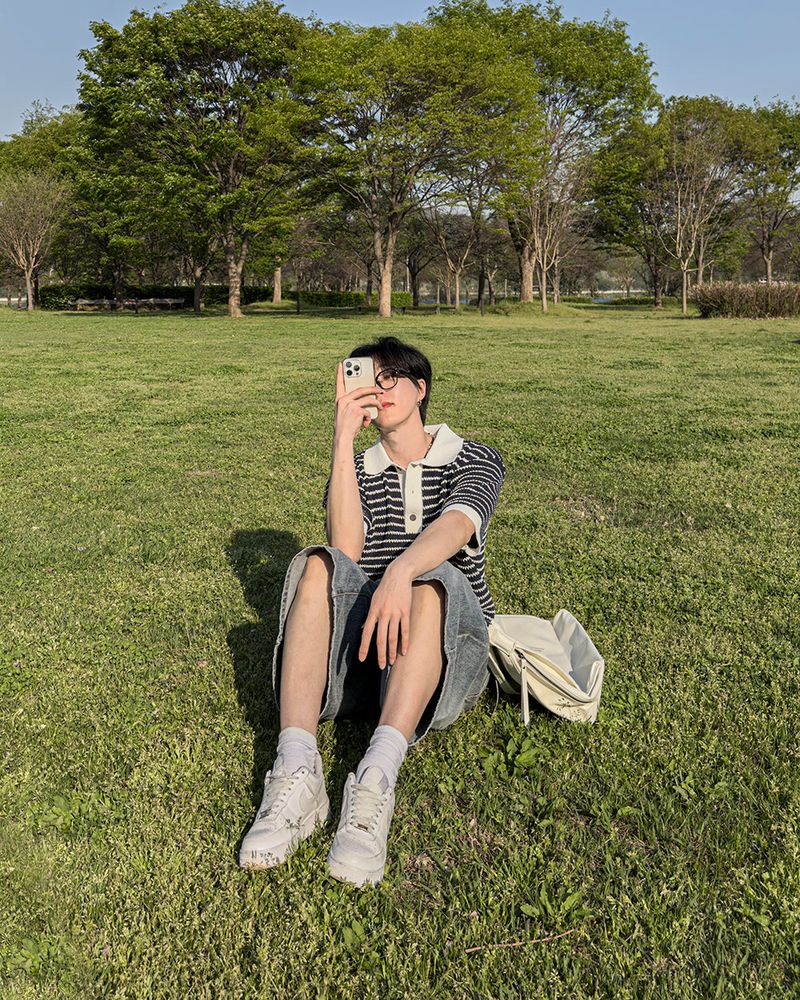 JIIGEUM(ジグム)の「Pale Gracy Bermuda Denim(Pants)」