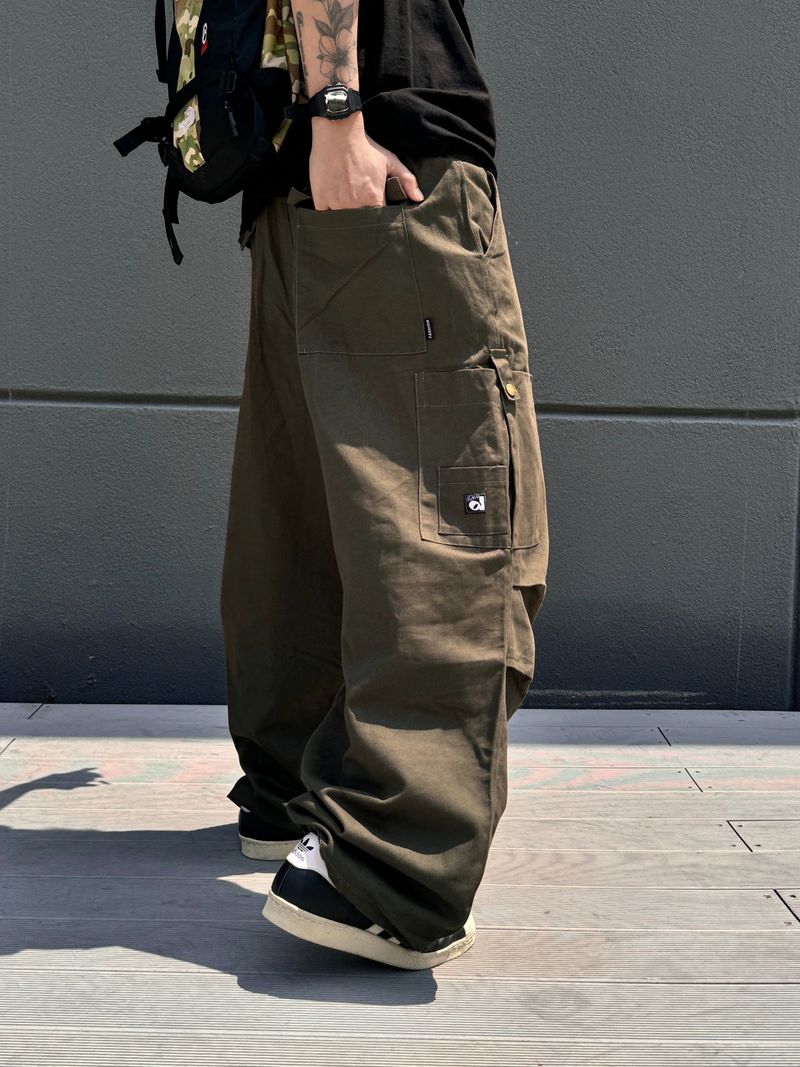 Patched Cotton American Carge Pants 2C