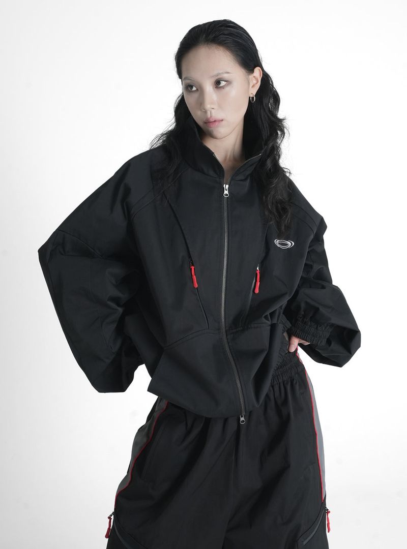 INTERVAL SHELL TRACK JACKET VER.2 BLACK