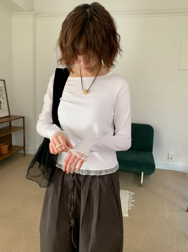 ドモンフリルレーストートバッグ