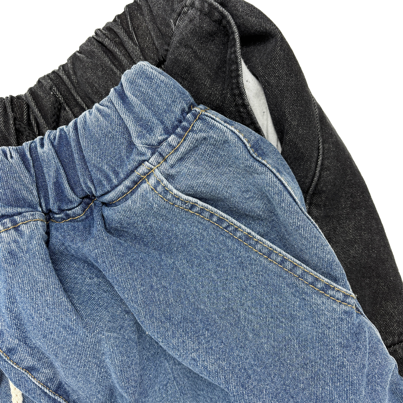denim oblique cargo pants
