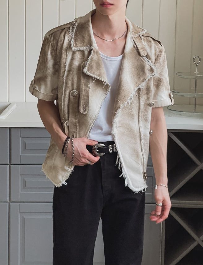 26SS★ [PLAN MADE] Blake Cutoff Napoleon Jacket