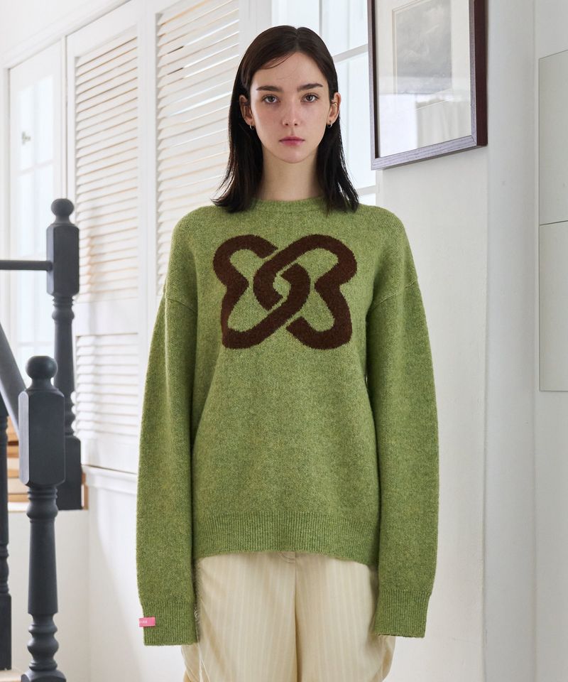 MADPINK（マッドピンク）の「MP SYMBOL KNIT GREEN（Tops）」