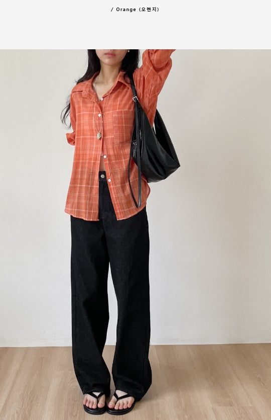 Maro Check Loose Fit Shirt