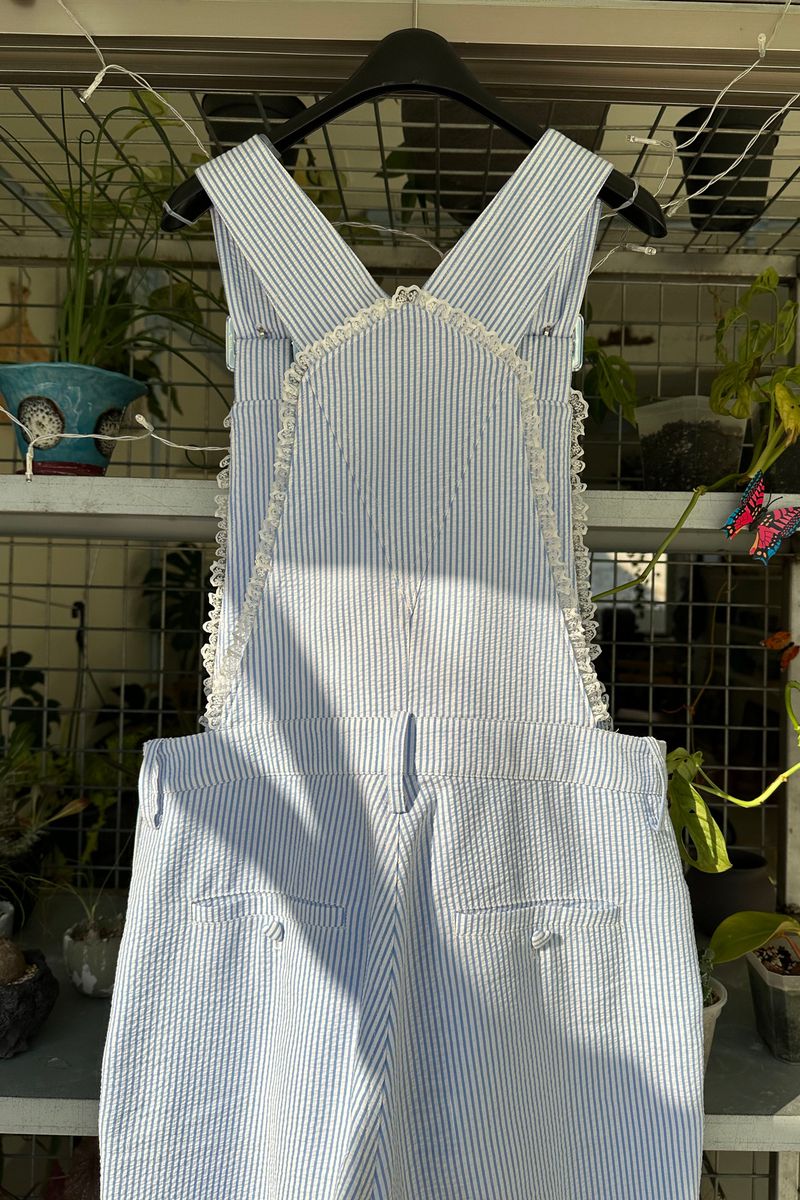 Seersucker overall