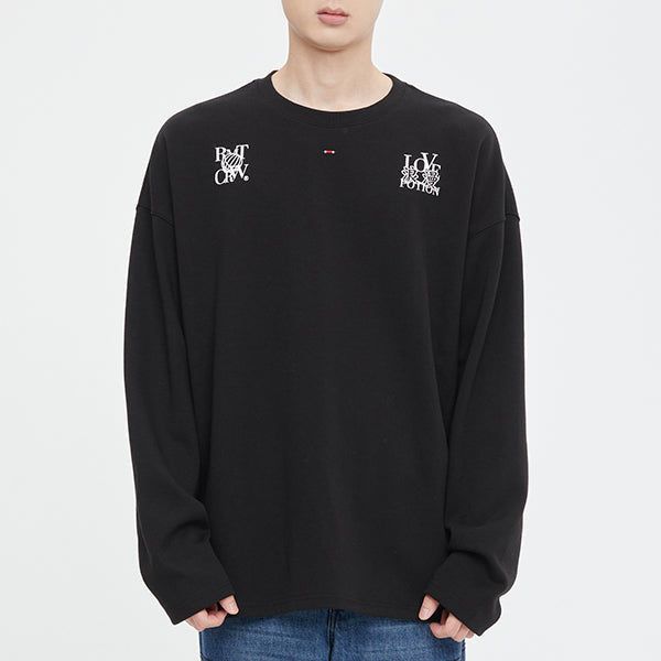 ROMANTIC CROWN（ロマンティッククラウン）の「LOVE POTION LONG SLEEVE_BLACK（Tops）」
