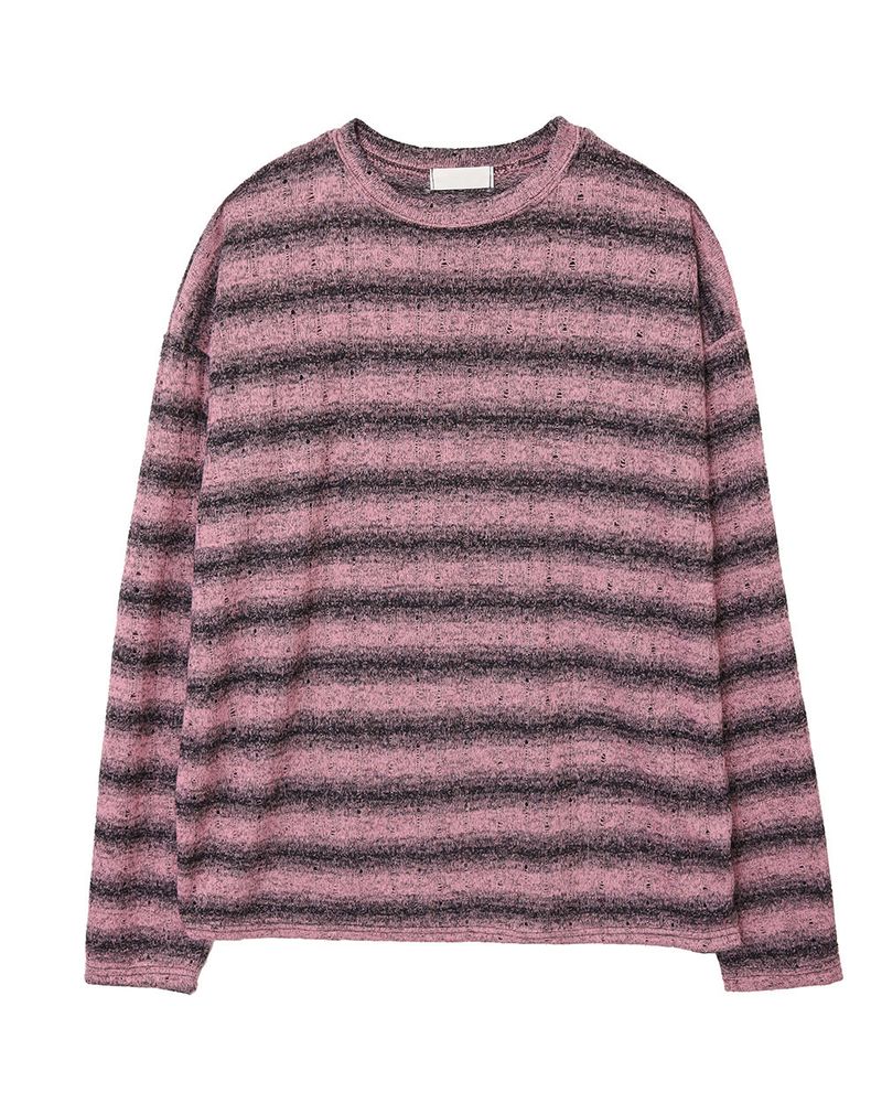 Ruin See-Through Stripe Knit