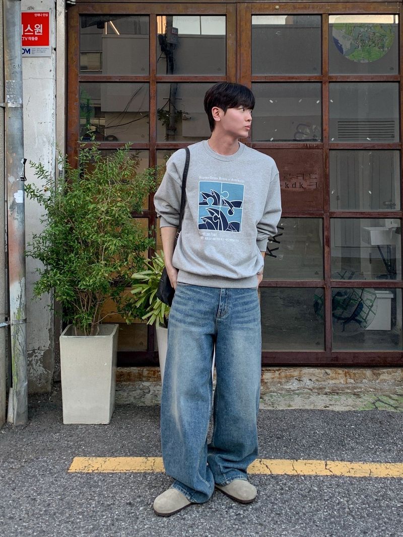 MR Dat long wide Denim