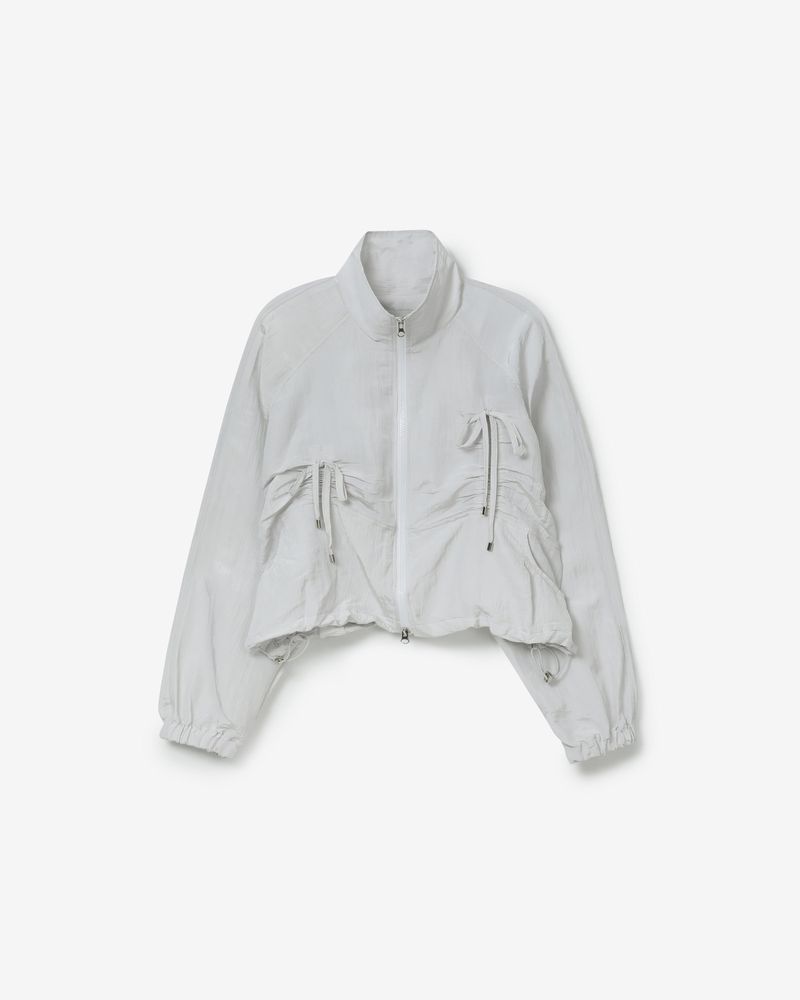 AIMOFF（アイムオフ）の「Ribbon wind set-up jumper [ light grey ]（Jackets/Outerwear）」